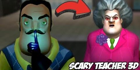 👩‍🏫 ZNĘCAMY SIĘ NAD SIOSTRĄ SĄSIADA? | Scary Teacher 3D #01