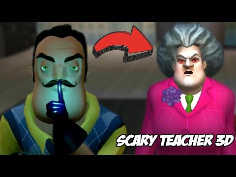👩‍🏫 ZNĘCAMY SIĘ NAD SIOSTRĄ SĄSIADA? | Scary Teacher 3D #01