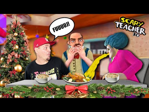 🎄 PANI NAUCZYCIELKA TEODOR I JEJ ŚWIĘTA *poszło źle* | Scary Teacher 3D 🎄