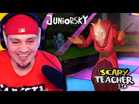 🐷 PANI TEODOR ZAMIENIŁA SIĘ W PIGGY! (Straszna Nauczycielka 3D) 🐷