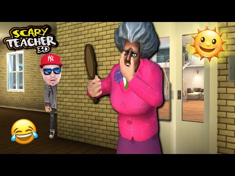 PANI TEODOR TO MURZYNKA! *prank na twarzy* 😂 (Straszna Nauczycielka 3D)