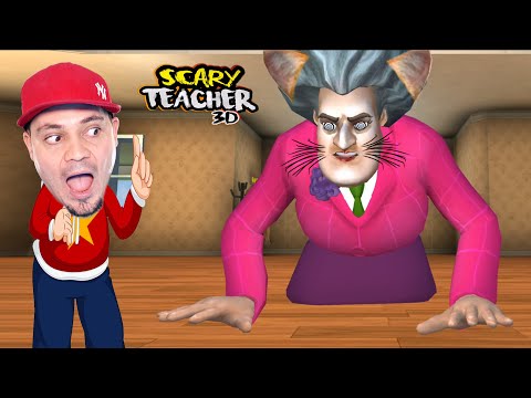 PANI TEODOR ZAMIENIŁA SIĘ W KOTA! 🐈 Scary Teacher 3D