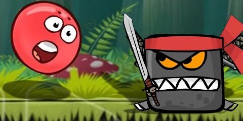 RED BALL i walka z wojownikiem NINJA! 🔴 Red Ball 4