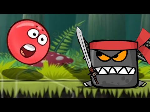 RED BALL i walka z wojownikiem NINJA! 🔴 Red Ball 4