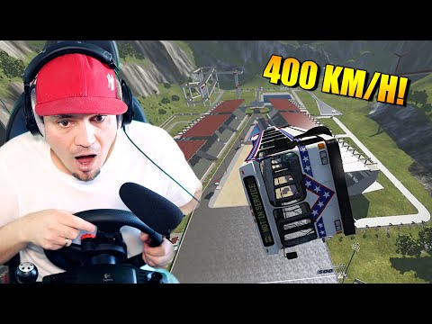 AUTOBUSY SKACZĄ 400 KM/H NA SKOCZNI! 🚌 Beam.NG Mody