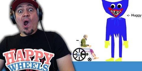 HUGGY WUGGY w HAPPY WHEELS pocałował mnie W GŁOWĘ! 🐷