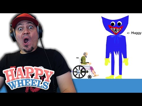 HUGGY WUGGY w HAPPY WHEELS pocałował mnie W GŁOWĘ! 🐷