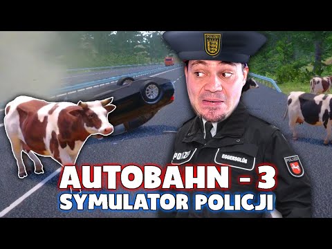 PRACUJĘ W NIEMIECKIEJ DROGÓWCE! *praca z krowami* 👮 Autobahn Police Simulator 3