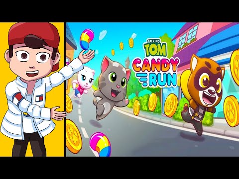 TALKING TOM ZBIERA CUKIERKI! 🍬 Talking Tom Gold Run