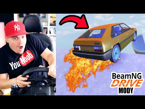 Skoki narciarskie POLONEZEM w BEAM NG! 🚗 Beam.NG Mody