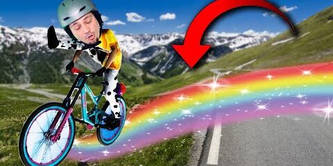 TĘCZA LECI MI Z TYŁECZKA NA ROWERZE 🚲 Descenders