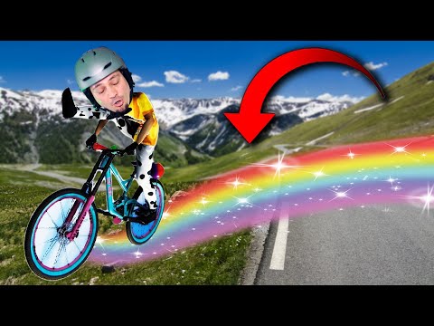 TĘCZA LECI MI Z TYŁECZKA NA ROWERZE 🚲 Descenders