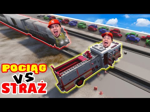 POCIĄG vs STRAŻ POŻARNA 🚒 Teardown Mody