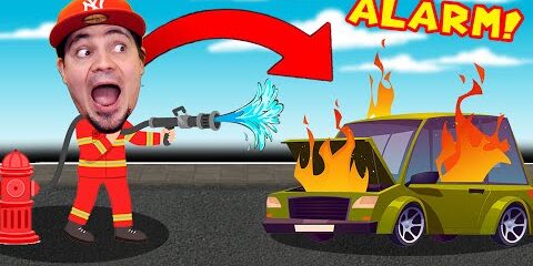 Niemiecki STRAŻAK i OGIEŃ w SAMOCHODZIE! 🚒 Symulator Strażaka