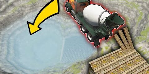 SKOK w wielką PRZEPAŚĆ w BEAM NG! *urwało cały samochód* 🚒