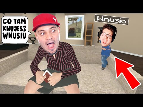 BABCIA DOSTAJE W ŁEB OD WNUSIA MŁOTKIEM I SPADA ZE SCHODÓW 😂 GRANNY SIMULATOR