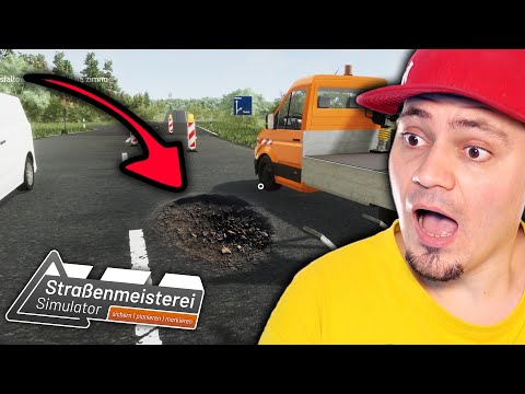 Naprawiam [NIEMIECKIE] autostrady i *ŁATAMY DZIURY* w STRAßENMEISTEREI SIMULATOR 😁