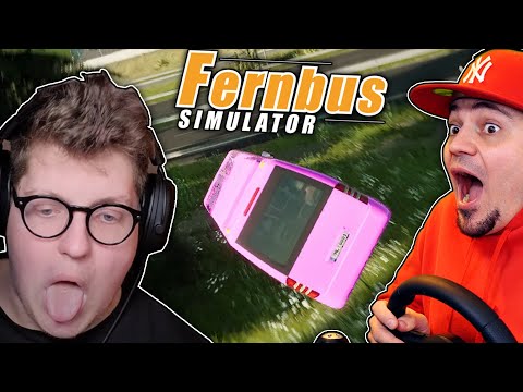 Mój RÓŻOWY AUTOBUS w FERNBUS SIMULATOR (multiplayer) 🚌 @Hejtazz
