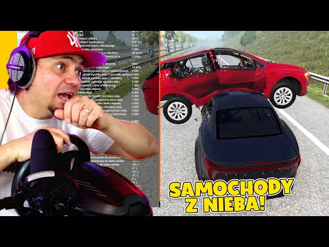 SAMOCHODY LECĄ Z NIEBA! *troll mapa* 🏎️ Beam.NG Mody
