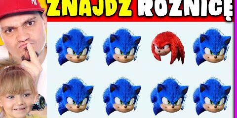 🕵️ ZNAJDŹ RÓŻNICĘ! (SONIC VS AMY VS KNUCKLES) | JUNIORSKY Z CÓRKĄ