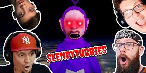 😨 TELETUBIŚ VS 4-ECH YOUTUBERÓW *zjadł nas mocno* | The Tabung Slendytubbies