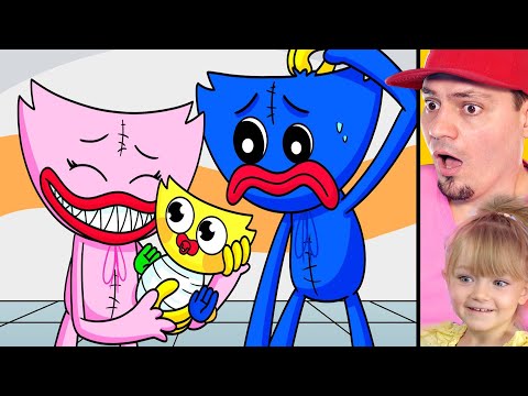 🤨 KISSY MISSY MA DZIECKO?! (POPPY PLAYTIME W PRAWDZIWYM ŻYCIU) | JUNIORSKY Z CÓRKA REAKCJE