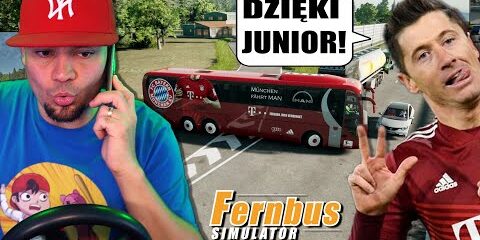 🚌 ZAWOŻĘ LEWANDOWSKIEGO DO BARCELONY! | Fernbus Simulator