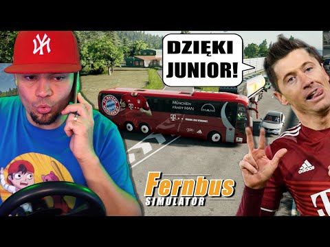 🚌 ZAWOŻĘ LEWANDOWSKIEGO DO BARCELONY! | Fernbus Simulator