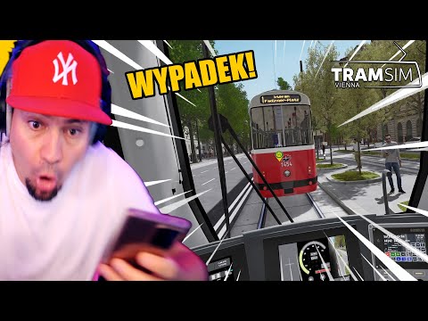 🚋 JAZDA TRAMWAJEM Z KOMÓRKĄ W RĘCE! *wypadek* | Tramsim Vienna