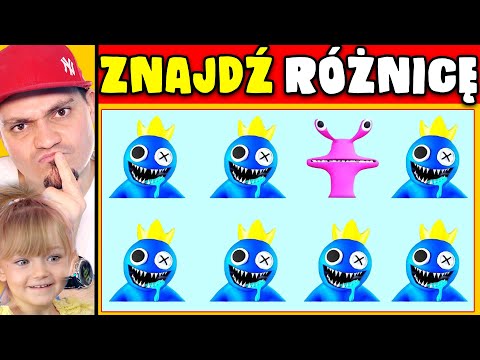 ZNAJDŹ RÓŻNICĘ! (RAINBOW FRIENDS VS ROBLOX) 🕵️ JUNIORSKY Z CÓRKĄ