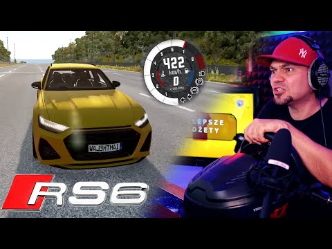 MOJE NOWE AUDI RS6 JEDZIE 400KM/H! 🚘 Beam Ng Mody