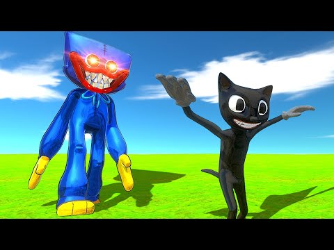 HUGGY WUGGY vs CARTOON CAT *kto wygra?!* 🥶 Animal Revolt Battle Simulator