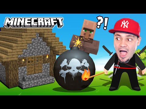 🧨 Wysadziłem WIOSKĘ MINECRAFT PETARDAMI! *atomówką* | Fireworks Mania