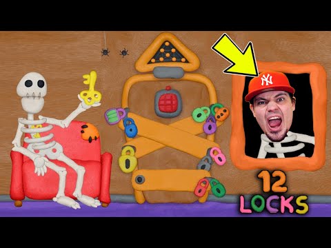 Zamknęli mnie w UPIORNYM DOMU w 12 LOCKS! 🎃 Vlad i Nicki 12 Locks
