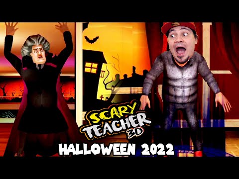 PANI TEODOR PRANKI NA HALLOWEEN! 🎃 Scary Teacher 3D [Straszna Nauczycielka 3D]