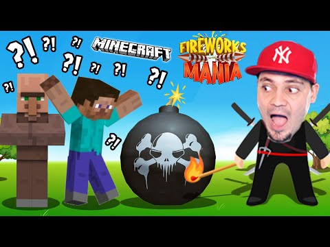 🧨 Wysadziłem MOBY Z MINECRAFT’a PETARDAMI! | Fireworks Mania