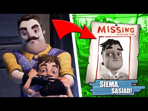 SĄSIAD PRZYTULA OD TYŁU DZIECI [PEŁNA WERSJA GRY] 🤔 Hello Neighbor 2 #01