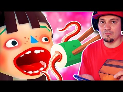 🍣 STWORZYŁEM OHYDNE SUSHI I ONA JE ZJADŁA! | Toca Kitchen Sushi Restaurant 🍣