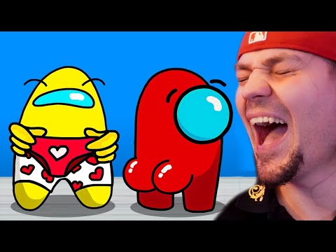 ŚMIESZNE ANIMACJE Przez które Będziesz się ŚMIAĆ! [Among Us Sam W Domu]