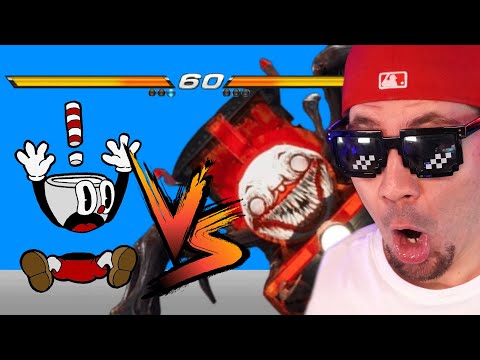 CUPHEAD vs CHOO CHOO CHARLES! (ŚMIESZNE ANIMACJE AMONG US)