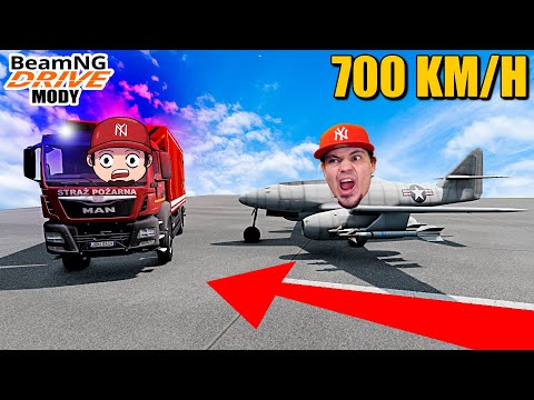 ✈️ SAMOLOTY vs POLSKA STRAŻ POŻARNA w BEAM.NG Mody 🚗