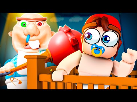 👶 UCIEKAJ PRZED STRASZNYM BOBASEM! [STRASZNE OBBY] | Roblox Baby Bobby’s Daycare 👶