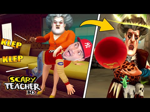 😂 PANI TEODOR POWRACA, ALE JEST JASKINIOWCEM | Scary Teacher 3D Stoneage 😂