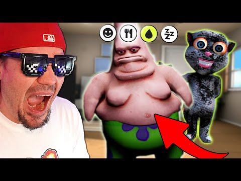 😮 *TALKING JANUSZ* POKAZAŁ MI STRASZNEGO PATRYKA OD SPONGEBOBA *straszne* 😮