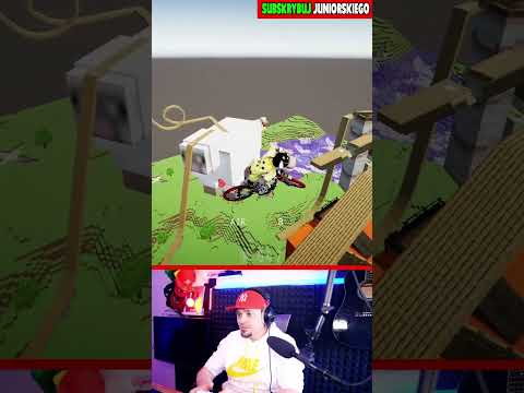🚲 MINECRAFT w SYMULATORZE ROWERU | Descenders 🚲 #shorts