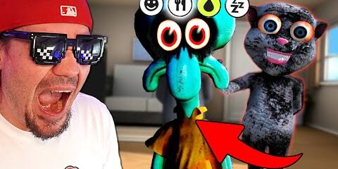 😮 *TALKING JANUSZ* POKAZAŁ MI STRASZNEGO SKALMARA OD SPONGEBOBA *straszne* 😮