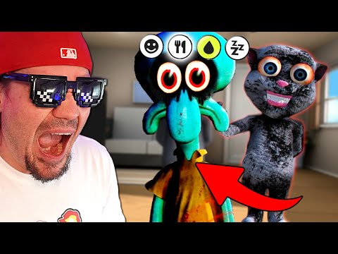 😮 *TALKING JANUSZ* POKAZAŁ MI STRASZNEGO SKALMARA OD SPONGEBOBA *straszne* 😮