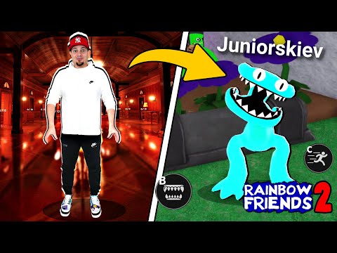 🌈 HACKUJE *RAINBOW FRIENDS 2* i gram jako CYAN! ( mega straszny ) | Roblox 🌈