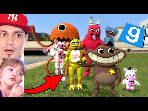 🙀 Oceniamy GARTEN OF BANBAN vs POPPY PLAYTIME vs FNAF * śmieszne walki * w GARRY’S MOD z LARĄ 🙀