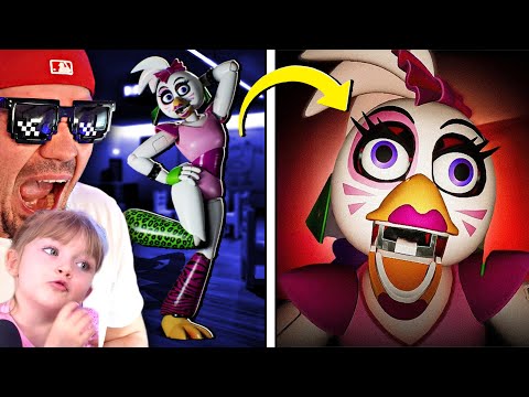 🐔 OMG! * GLAMROCK CHICA * chce POSMYRAĆ mnie po TYŁECZKU! | FNAF: Security Breach #01 🐔